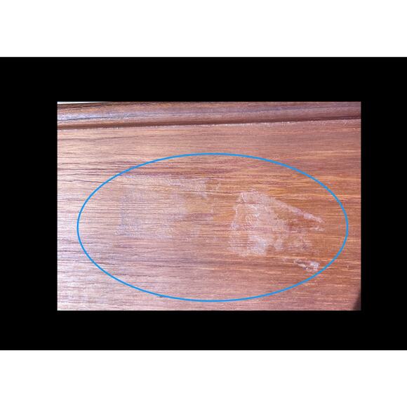 Goodwood Teak Roll Dispenser with Shelf MCM paper towels foil plastic wrap - Picture 6 of 6